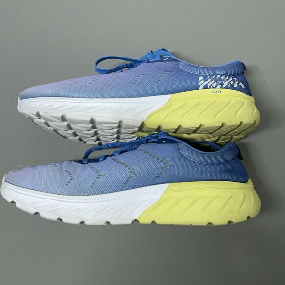 Hoka One One Pro Fly Mach 2 Womens Size US 8.5 Blue Yellow Sneakers Trainers - Picture 6 of 10